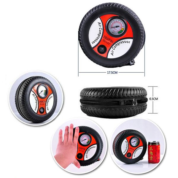 

mini portable car air compressor 12v auto inflatable pumps electric tire inflaters 380/540 large motors 16/19 cylinders