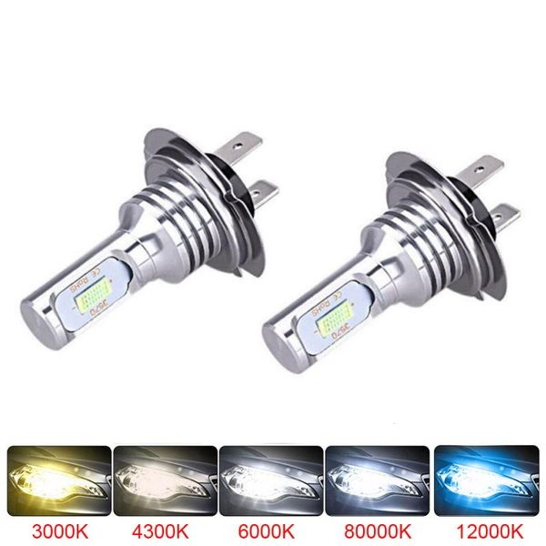 

2pcs led super bright car light headlamp h7 h4 880 h11 h1 12v 80w csp hi/lo beam conversion globes bulbs 8000lm
