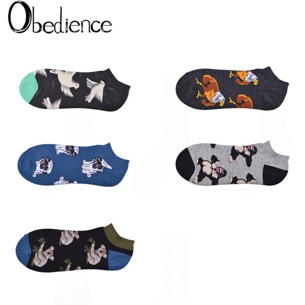 

New street fashion female socks Pop-Up street animal astronaut cactus creative element cotton breathable socks women sox
