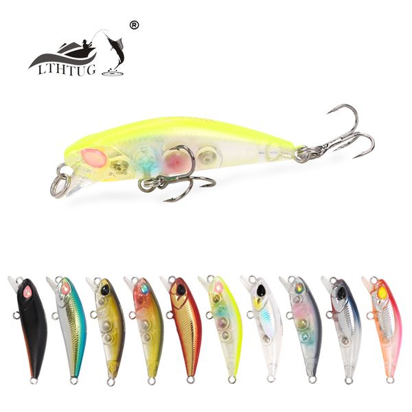 

pesca 29 peche mini fishing lure 42mm 2.8g slow sinking minnow rolling fishing wobblers perch bass trout