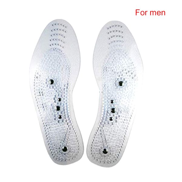 

reflexology pain relief foot therapy health acupressure magnetic massage insole reduce fatigue, Black