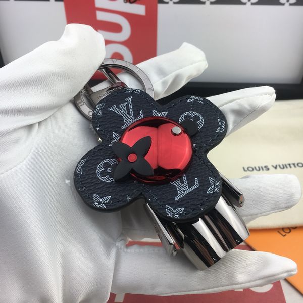 

designer key rings jewelry fashion accessories loius vutton metal leather robot keychain designer keyring car key bag accessories, Slivery;golden