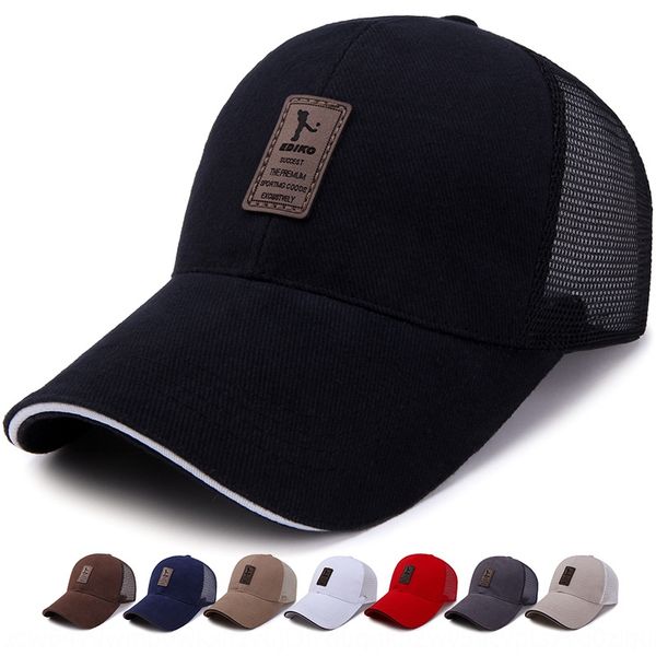 

men's sunscreen casual sports big edge breathable net hat simple and atmospheric cotton women's sun hat, Blue;gray