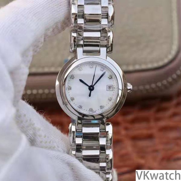 

2019 heart ma'am month wrist watch steel bring fully automatic mechanics wrist watch woman surface, Slivery;brown