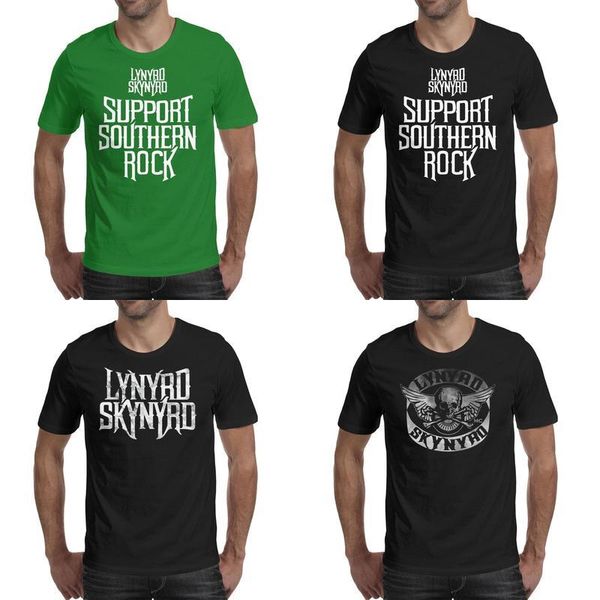 

fashion mens printing lynyrd skynyrd rock vintage old t shirt black personalised retro shirts classic white marble skynyrd support, White;black