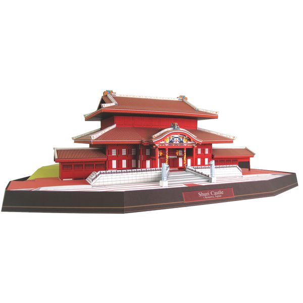 

japan shuri castle world name architecture model paper model handmade diy handmade homework