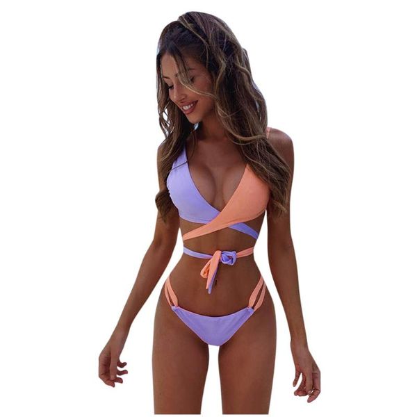 

bikinis 2020 mujer womens padded push-up bra bikini set swimsuit bathing suit swimwear beachwear biquini maillot de bain femme