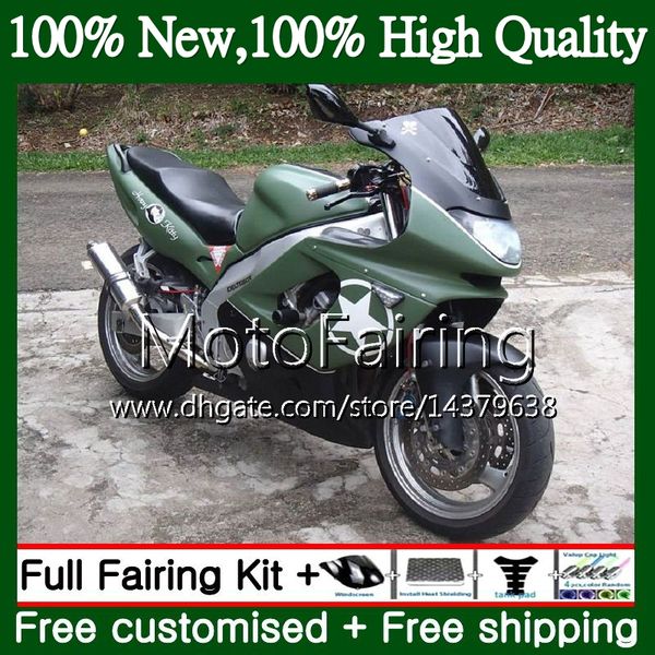 

кузов для yamaha зеленый черный thundercat yzf600r 02 03 04 05 06 07 86mf40 yzf 600r yzf-600r 2002 2003 2004 2005 2006 2007 обтекатель кузов
