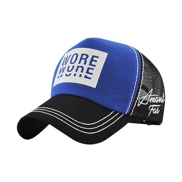 

women men's print summer letters mesh cap fashion baseball cap e kapelusz damski lato summer sombrero hombre #bl5, Blue;gray