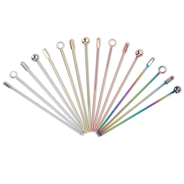 

cocktail picks sticks stainless steel fruit forks cocktail decoration olive fork titanium fruit needle snacks skewer club toothpicks martini