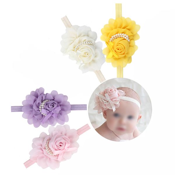 

4 шт. детские повязка голову тюрбан обернуть мягкий волос группа реквизит для фото, Slivery;white