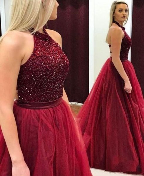 

elie saab hot crystal бисером бордовые платья выпускного вечера без рукавов холтер длинные вечерние платья формальное вечернее платье 106, Black