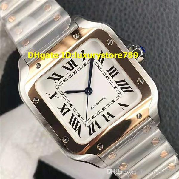 

v6f square ladies watch stainless steel & rose gold mc automatic sapphire luminous classic lady watches, Slivery;brown