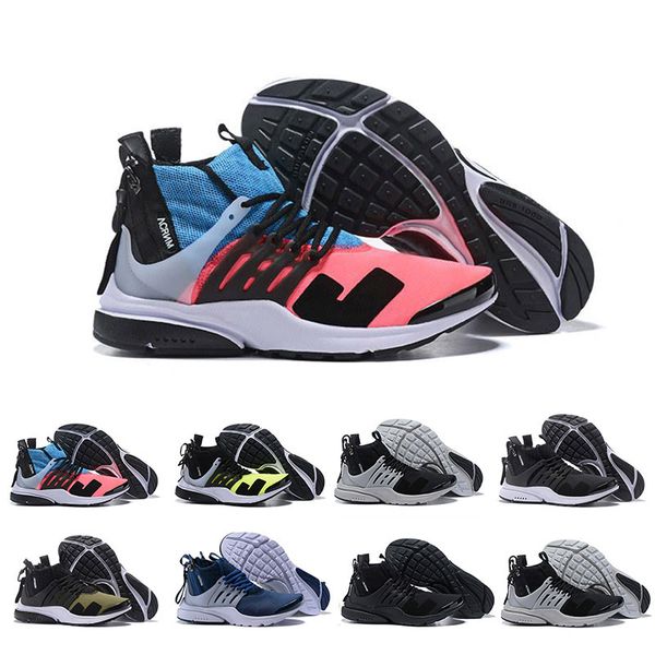 

acronym x presto mid v2 luxury mens sneakers racer green cool grey pink darts street camouflage graffiti trainers designer shoes size 39-45