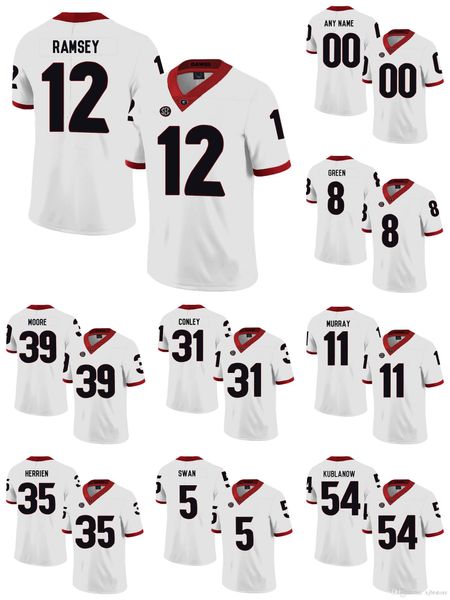 

nolan smith stitched men's georgia bulldogs mark webb monty rice nate mcbride college football jersey white black red