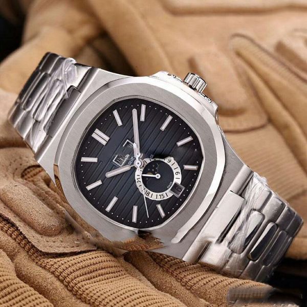 Новое поступление Высочайшее качество 41 мм Наутилус Белое Золото Большая дата Аз