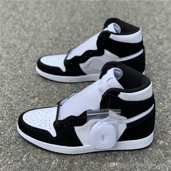 

высокая og wmns баскетбольная обувь 1 1s panda color мужские черные белые спортивные кроссовки на открытом воздухе высокое качество с коробк