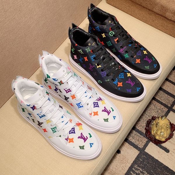 

fashion canvas skate shoes men's high-classic design canvas outdoor sneakers size 35 ~ 44 with box, Black