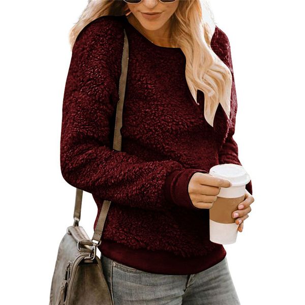 

sweatshirts autumn winter long sleeve hoodies cotton blend sweatshirt hoody pullovers round neck hoodies, Black