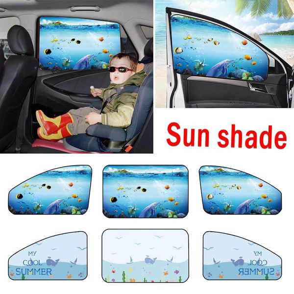 

car sun shade cartoon shade curtain car magnetic sunshade side window magnetic insulation shading curtain