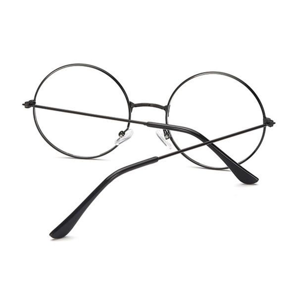

round spectacle glasses frame sunglasses women vintage metal sun glasses female frames optical transparent, White;black