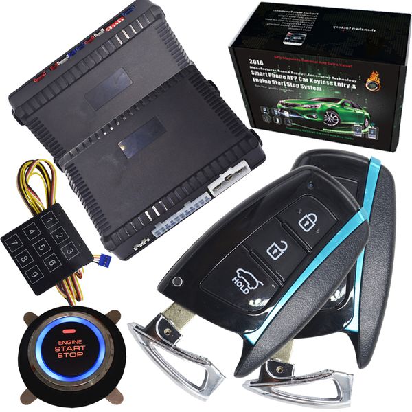 

universal auto car alarm remote engine start sremote keyless start system gps output alarm output auto central lock