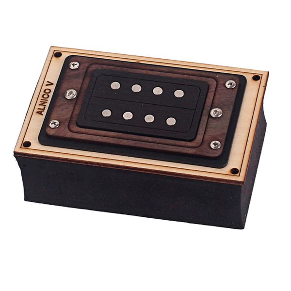 

1 set 4-string humbucker pickup with screws for cigar box guitar/electronic ukulele diy