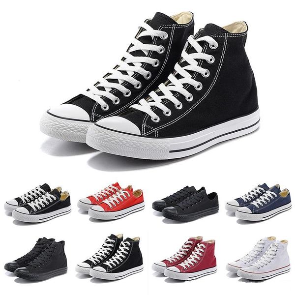 

discount all black low brand cut lace canvas casual shoes white blue orange high low mens women sneakers trainers 36-44