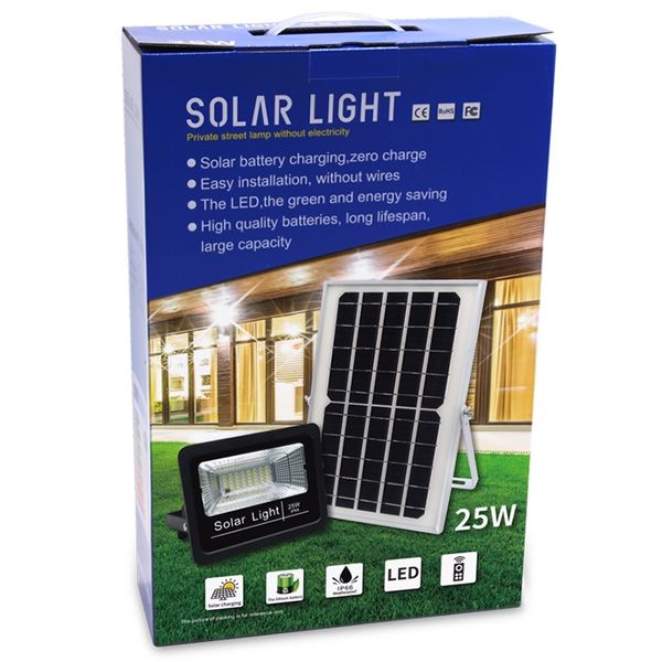 

s2 - 25w s series солнечный прожектор для наружного освещения, черный