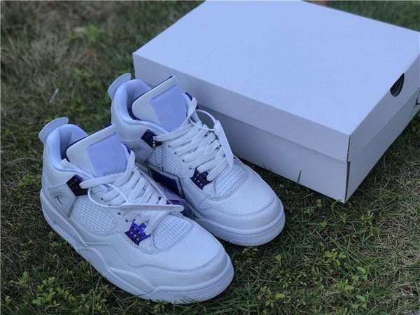 

new 4s four color red purple low men basketball shoes sports sneakers male 4s trainers outdoor size 7-13, White;red