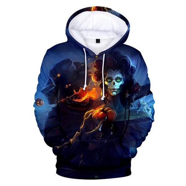 

2020 new halloween hoodies fashion casual funny print hoodies men women harajuku halloween streetwear trend sweatshirts, Black