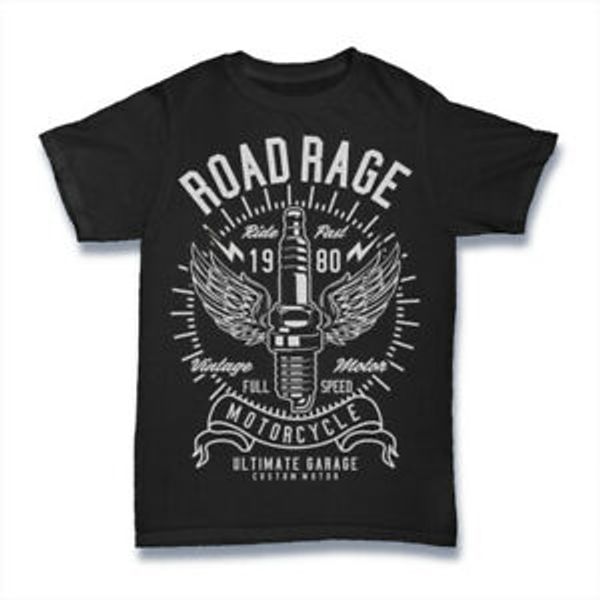 Road Rage Vintage T Shirt Motorcycle Ride Farock Ultimate Garage