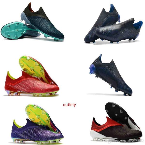 

2019 mens soccer cleats x 18 fg soccer shoes original football boots outdoor scarpe da calcio nemeziz blackout
