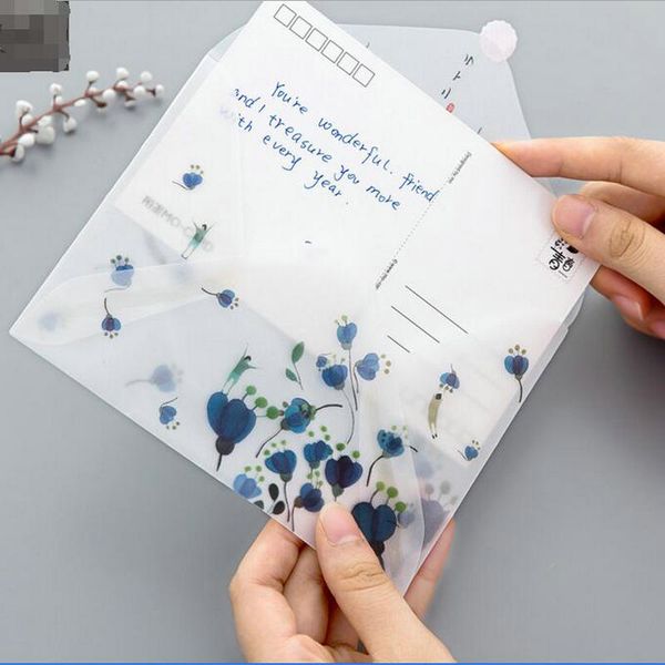

4pcs/set kawaii pretty envelope letter festival and birthday gift card school office stationery