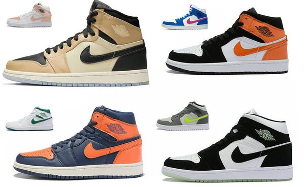 

2018 new 1 retro low shattered backboard men/women/kids basketball shoes 1 shattered backboard high low mid starfish ds nib youths sneakers, Black