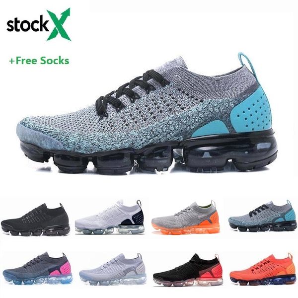 

stock x designer 2 cushion men trainers shoes knit 2.0 new men grey pink blue knit 2.0 sneakers sports running shoes