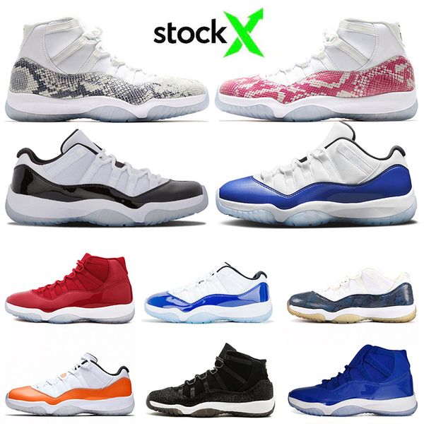 

mens womens wholesale 11s 11 sneakers retro trainers 11 concord high high vast grey metallic silver legend blue concord low bred
