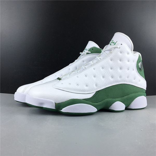 

HOT Celtics Basketball Shoes 13s Army Green TOP Leather Real PE Carbon Fiber Designer Mens Athletic Trainers With Shoes Box