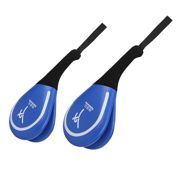 

pu taekwondo sparring rebound sponge kick target blue pad frosted handle