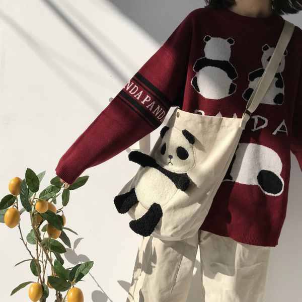 

shoulder bag cute women's canvas bag creative casual student school women