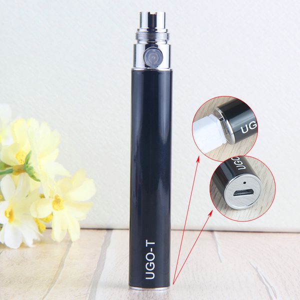 Ugo t 650 900 1100 mAh evo ego 510 bateria micro usb passagem de carga vaporizers e-cigs o caneta vape