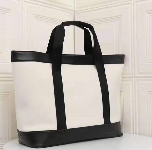 

designer lady handbag large capacity classic hand bags fashion shopping bags big size designer white or black color cow/4