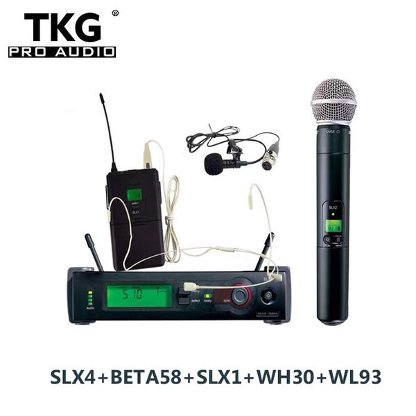 

572 820mhz 2018 uhf wirele microphone y tem handheld lapel head et microphone kit lx24 beta58 lx1 wh30 wl93 lx24 microphone et