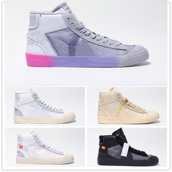 

2019 serena williams high triple black white purple x designer mid queen rainbow fashion running shoes women men sneakers 36-45