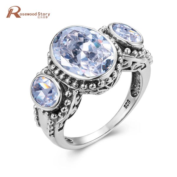 

cluster rings diamond band for women gemstones 925 sterling silver oval weding engagement zircon fine jewellery ringen promotion, Golden;silver