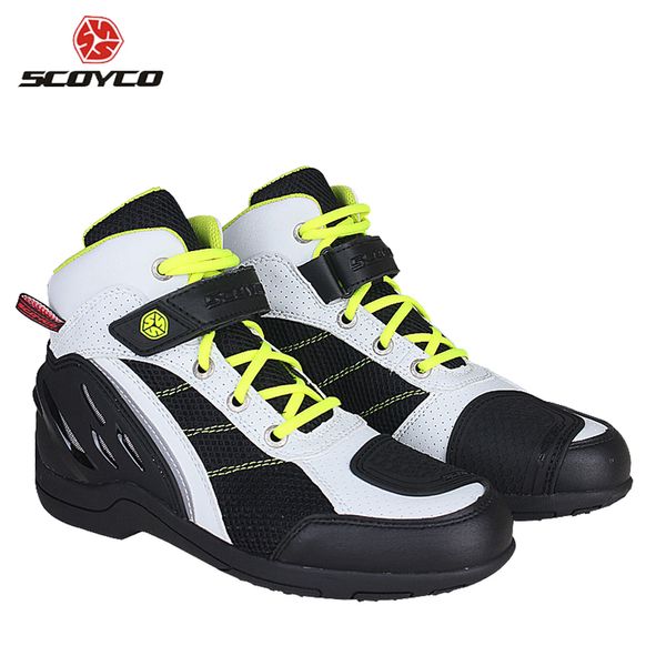 

scoyco motorcycle boots men breathable moto boots motocross off-road racing motorbike riding protective gear shoes