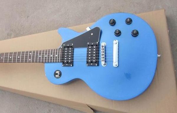 

guitar factory sale metallic blue 019 electric guitar, one piece neck guitar ing