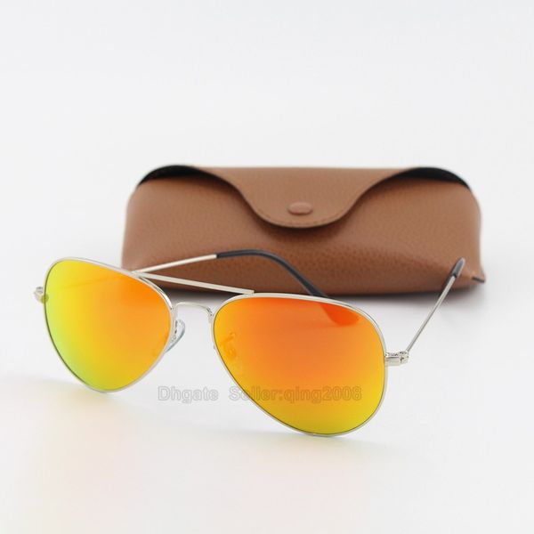 

fashion txrppr gold frame blue mirror pilot sunglasses for men and women uv400 sport sun glasses with box3434, White;black