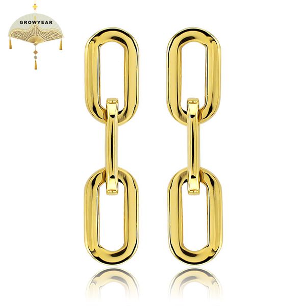 

gold 316l stainless steel long earrings for women new fashion shiny earrings stud pink silver color