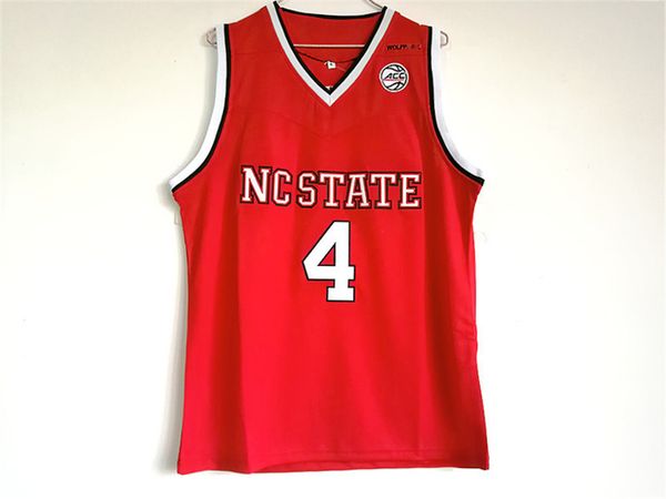 

nc state wolfpack #4 jr smith college basketball jerseys - red, Black